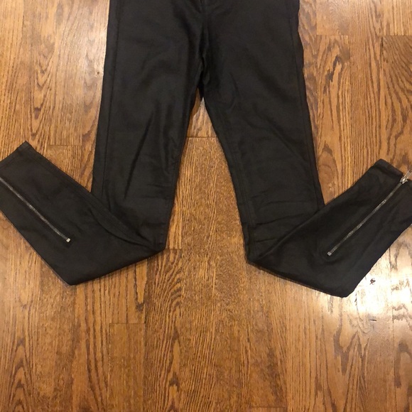 Unpublished black wax coated skinny jeans size 25 - Picture 2 of 8